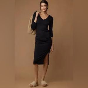 MICHAEL STARS ANTHROPOLOGIE NWT NOVA V NECK MIDI DRESS